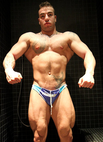 Massive Max Hilton flexes and strips for Ben